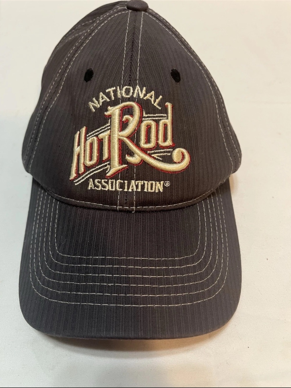 National Hot Rod Association Embroidered Black Baseball Cap